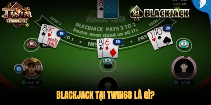 Blackjack trò chơi so điểm với mục tiêu vượt qua nhà cái