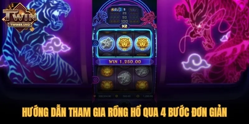Quy trình một ván đấu rồng hổ diễn ra qua 4 bước nhanh gọn