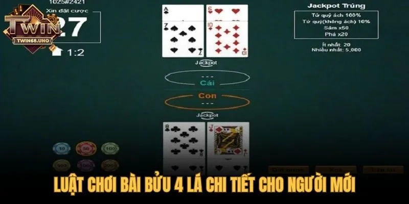 Quy trình ván đấu gồm 4 bước đặt cược và so bài