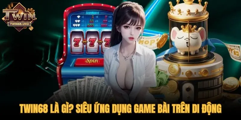 Giao diện ứng dụng game bài đổi thưởng TWIN68 trên điện thoại di động